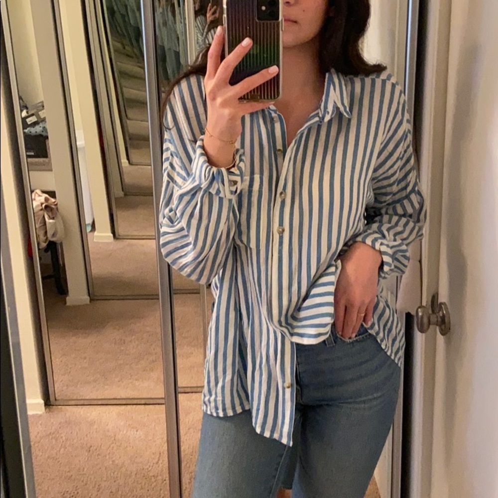 Stripped Button Down